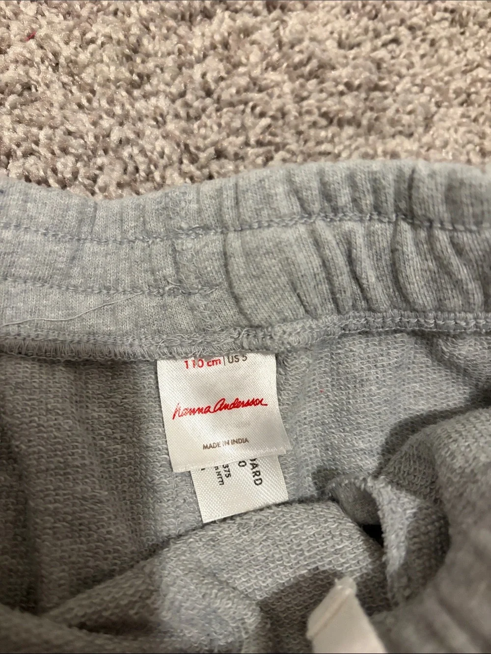 Set of 2 EUC Hanna Andersson French Terry Sweatpants Sz 5